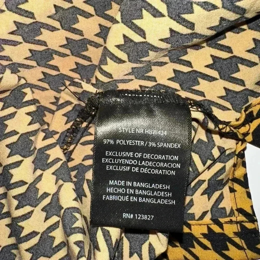 Harve Bernard Blouse for Women, M, Yellow & Black - Picture 11 of 11